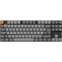 Keychron K1 MAX QMK/VIA Wireless RGB Hot Swap Low Profile Red - Gray - Tangentbord - Utan Numpad - Nordisk - Grå