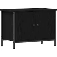 vidaXL TV-skåp Svart Ek 60 x 35 x 45 cm Konstruerat trä