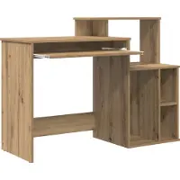 vidaXL Skrivbord Artisan Ek 120,5 x 44 x 88,5 cm Konstruerat trä