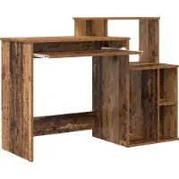vidaXL Skrivbord Gammalt trä 120,5 x 44 x 88,5 cm Konstruerat trä