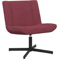 vidaXL Skrivstol Vinröd 63 x 75 x 76 cm tyg