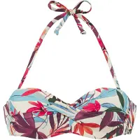 LASCANA Bikiniöverdel kräm / ljusblå / mörkgrön / lila / rosa