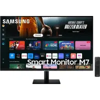 Samsung PC-skärm - - SMART MONITOR M7 DM700 - 32" UHD 4K - VA-panel - 60Hz - HDR10 - USB-C 65W - HDMI - Högtalare - Svart