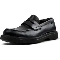 Camper för män. K101001-001 Loafers läderloafers Norman svart (45), Karta, Före, Ingen, Casual