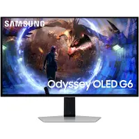 Samsung Odyssey OLED G6 S27DG600SU - G60SD Series - OLED-monitor - spel - 27 - 2560 x 1440 QHD @ 360 Hz - 250 cd/m² - 1000000:1 - 0.03 ms - 2xHDMI, DisplayPort - silver