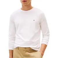 Tommy Hilfiger Långärmade T-shirts STRETCH SLIM FIT LONG SLEEVE TEE man - Vit - EU L