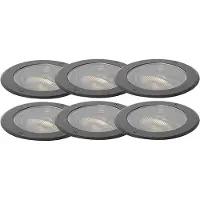 QAZQA Set med 6 markspottar AR111 justerbara IP65 - Delux Honey