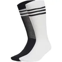 Adidas Sockor 'Textured Crew 2 Pairs' svart / vit
