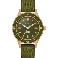 Bulova Mil Ships 150-årsjubileum Specialutgåva Grön urtavla Automatisk Dykarklocka 98A324 200M Herrklocka grön