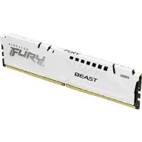 Kingston FURY Beast - DDR5 - modul - 16 GB - DIMM 288-pin - 6000 MT/s / PC5-48000 - CL36 - 1.35 V - ej buffrad - on-die ECC - vit