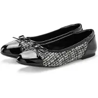 LASCANA Ballerina svart / vit