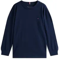Tommy Hilfiger Kids T-shirt 'Essential Flag Embroidery Long Sleeve' marinblå