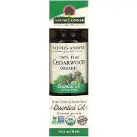 Natures Answer , 100% Pure Organic Essential Oil, Cedarwood, 15 Ml (0.5 Fl Oz)