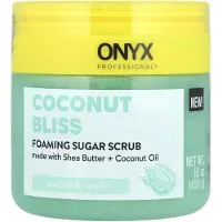 BeautyGlam Onyx Professional, Coconut Bliss, Foaming Sugar Scrub, Coconut and Vanilla, 16 oz (453 g)
