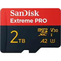 SanDisk Extreme Pro A2 V30 Micro Sdxc 2tb Minneskort Med Adapter
