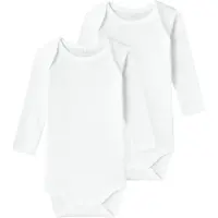 Name it Body l/ä - Noos - NbnBody - 2-pack - Bright White - - 62 - Body L/Ä