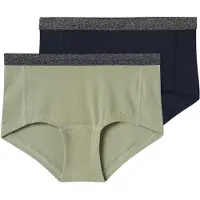 Name it Hipstertrosor - NkfHipster - 2-pack - Sjögräs - - 6 år (116) - Hipstertrosor