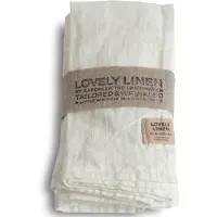 Fyrklövern Lovely Linen Lovely servett 45 x 45 cm 4-pack, Off-White