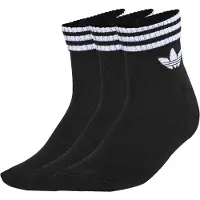 Adidas Originals Sockor '3-Stripes Ankle 3 Pairs' svart / vit