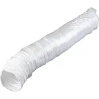 DUKA Ventilation Duka flexslang Ø162x6000 mm - PE, vit, tål upp till 80 grader