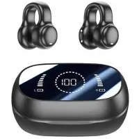 Mtp Products M47 Trådlösa Benledningshörlurar - Öppna Öron, Bluetooth 5.3 - Svart