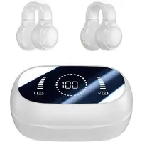 Mtp Products M47 Trådlösa Benledningshörlurar - Öppna Öron, Bluetooth 5.3 - Vit