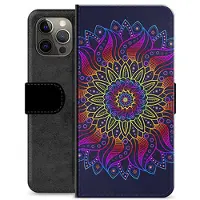 Mtp Products iPhone 12 Pro Max Premium Plånboksfodral - Färgrik Mandala