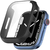 Mtp Products Apple Watch Series 9/8/7 Skal med Härdat Glas Skärmskydd - 9H - 41mm - Svart