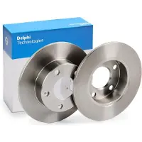 Delphi Bromsskivor BG3381 bak, full, 2 Stycke