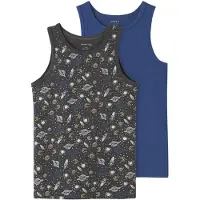 Name it Linnen - Noos - 2-pack - NkmTank - Smidd Iron - - 7-8 år (122-128) - Linne