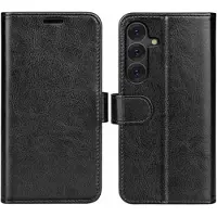 Mtp Products Samsung Galaxy S25 Plånboksfodral med Magnetstängning - Svart