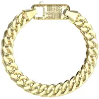 GUESS Pitstop gulfärgat pansararmband JUMB04450JWYGL