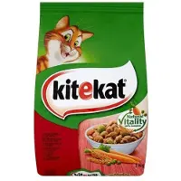 Kitekat torrfoder för katter med nötkött och grönsaker 300g