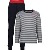 Vingino Pyjamas 'Wose' mörkblå / knallröd / vit