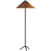 Markslöjd Golvlampa , Plisado, Svart, Vardagsrum, Metall, Skandinavisk