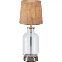 Markslöjd Bordslampa , Costero, Beige, Vardagsrum, Glas