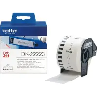 Brother DK-22223 etiketter | svart text - vit etikett | 50mm x 30.48m (original)