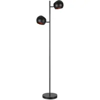 Markslöjd Golvlampa , Edgar, Svart, Vardagsrum, Metall, Skandinavisk
