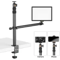 Ulanzi skrivbordsarm stativ för studio/vlog 2x 360°-huvuden / Vijim LS02