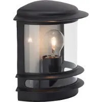 Brilliant Vägglampa utomhus HOLLYWOOD, Svart, Aluminium / grå / zink, Modern, Utomhusvägglampa