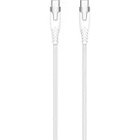 Ginza.se GEAR Kevlar cable PRO USB-C to USB-C 2.0 1.5m Kevlar cable with Metalhousing White