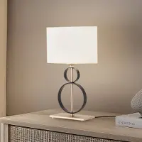 Argon Bordslampa Priam , Svart, Vardagsrum / matsal, Metall, Bordslampa