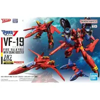 Bandai Hg 1/100 Vf-19 Custom Fire Valkyrie Figur