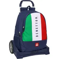 Safta Evolution Trolley Benetton Flag Ryggsäck Med Hjul
