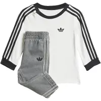 Adidas Originals Denim Long Sleeve Tee Set Barn, storlek 68 cm