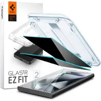 Spigen Samsung Galaxy S24 Ultra Glas.tR EZ Fit Skärmskydd med Sekretessfilter, 2-pack