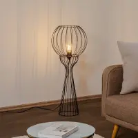 Helam Golvlampa Mercure , Svart, Vardagsrum / matsal, Metall, Golvlampa