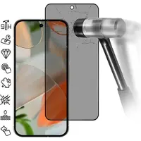 Mtp Products Google Pixel 10 Pro XL Privacy Heltäckande Härdat Glas Skärmskydd - Svart Kant