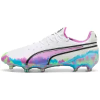 Puma King Ultimate FG/AG Brilliance - White/Clyde Royal/Lila/Grön Dam LIMITED EDITION, storlek 41