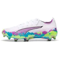 Puma Ultra 6 Ultimate FG Brilliance - White/Grön/Blå/Lila Dam LIMITED EDITION - Gräs (FG), storlek 40